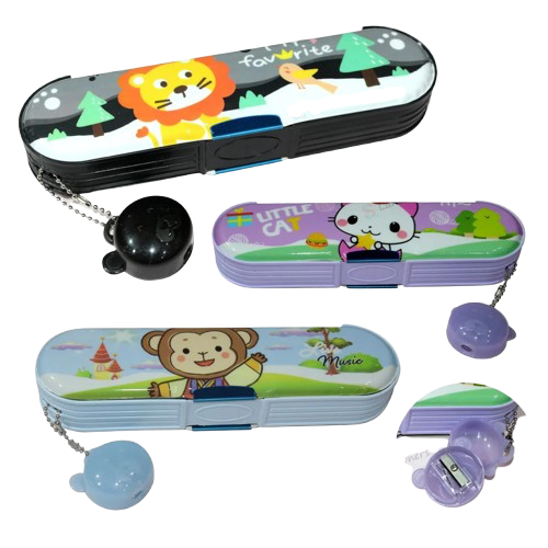 Trendy Geometry Box Magnetic Dual Side with Sharpener