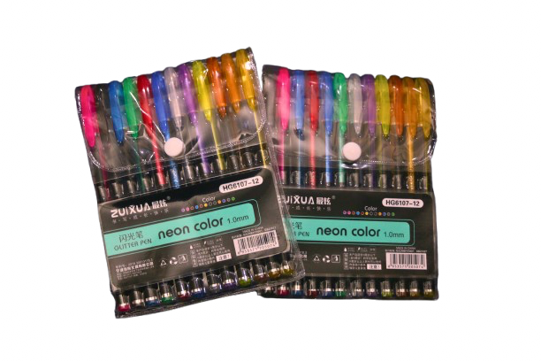 12 pieces glitter pen set