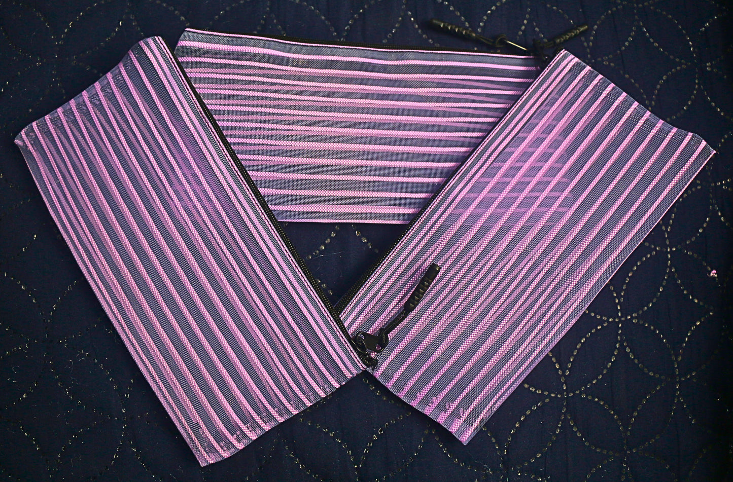 Vibrant colour stationary pouches pack of 3