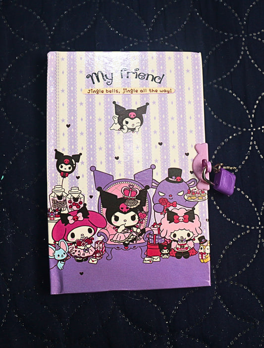 Kuromi lock diary beautiful and trendy