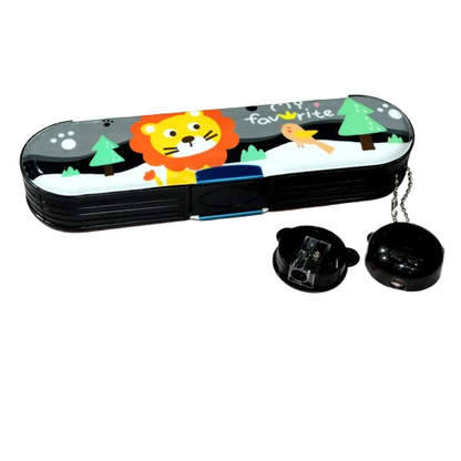 Trendy Geometry Box Magnetic Dual Side with Sharpener