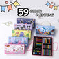 59 pieces Kids Colouring Set Art Set Carrying Box