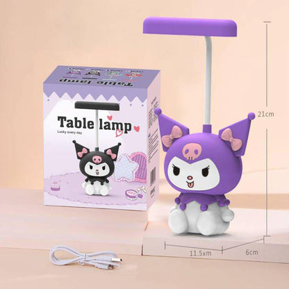 Multipurpose Rechargeable Kuromi Table Lamp with Pencil Sharpener (Mix/Random colour)
