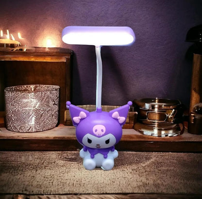 Multipurpose Rechargeable Kuromi Table Lamp with Pencil Sharpener (Mix/Random colour)