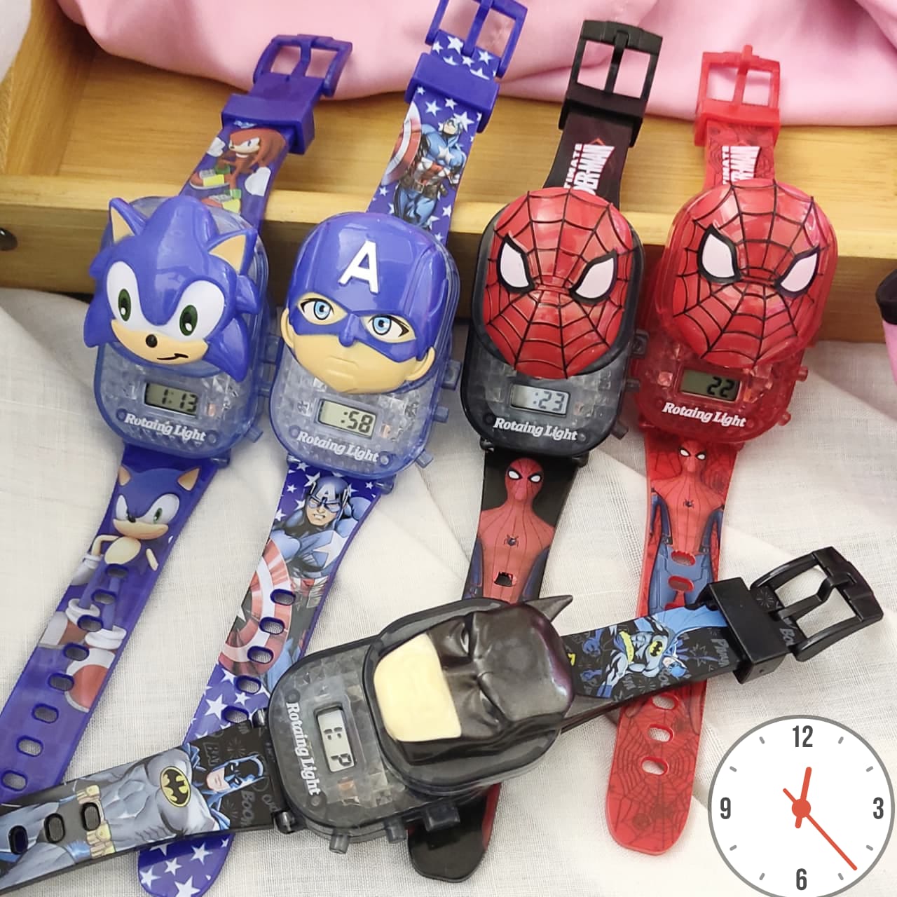 Children's Character Watch - Music + Light LCD Display