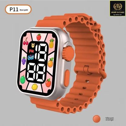 KIDS FRUIT SMART LED WATCH WATERPROOF ULTRA STRAPS