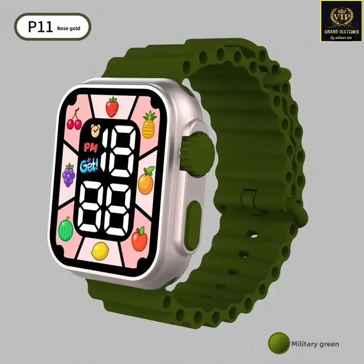 KIDS FRUIT SMART LED WATCH WATERPROOF ULTRA STRAPS
