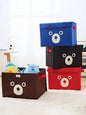 Panda Storage Bin for Toy Storage, Collapsible Chest Toys Organiser with Lid for Kids Playroom, Baby Clothing, Children Books, Stuffed Animal