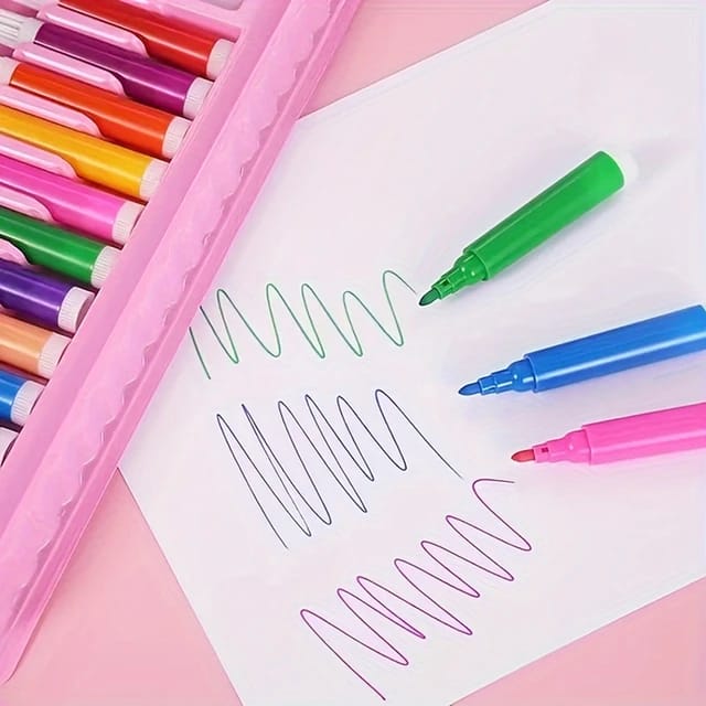 208 Pcs Set Watercolor Pen Set For Paintings Including Some Random Coloured Tools Art Set